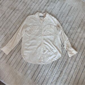 Everlane Off-White Shirt silk